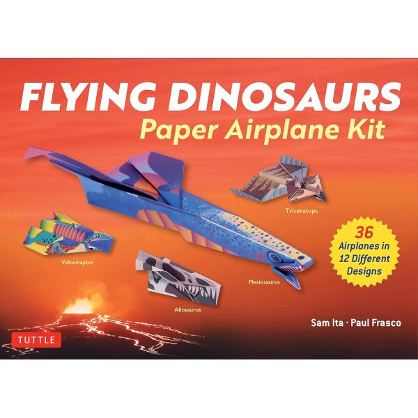FLYING DINOSAUR:PAPER AIRPLANE KIT【予約注文商品】【注文後約１ヵ月程度で発送】折り紙　紙飛行機　恐竜　サム・イタ【言語：英語】