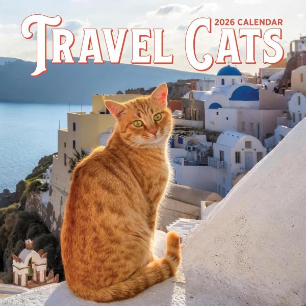 【2026年度版カレンダー】TRAVEL CATS WALL CALENDAR 2026　猫【言語：英語】