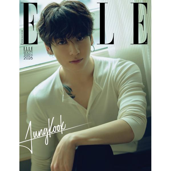 ELLE KOREA 2026年1月号　Cパターン　表紙：JUNGKOOK (BTS)【言語：韓国語】