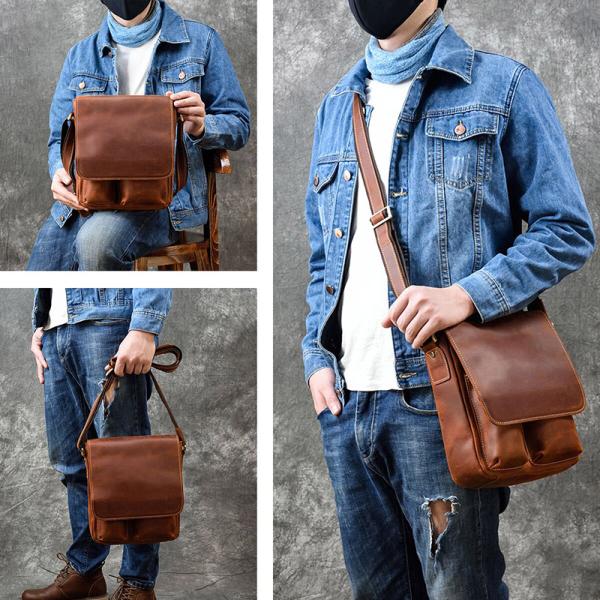 ショルダーバッグ 本革 メンズ メッセンジャーバッグ 男性用 マグネット フラップ レザー アウトドア レジャーバッグ 通勤通学 経年変化 Buyee 日本代购平台 产品购物网站大全 Buyee一站式代购 Bot Online