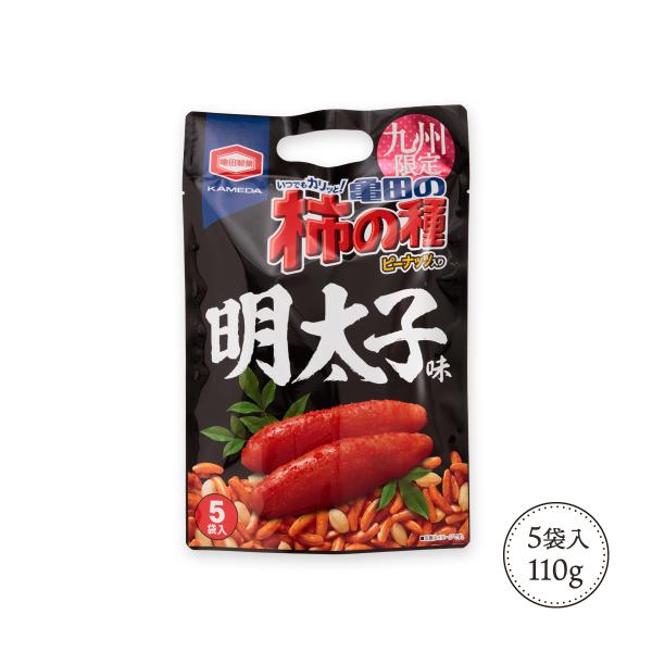 原材料:ピーナッツ(ピーナッツ、植物油脂(大豆を含む)、食塩)、うるち米粉(国産)、でん粉、しょうゆ(小麦・大豆を含む)、砂糖、魚介エキス調味料(えび・さば・大豆を含む)、食塩、たんぱく加水分解物(卵・鶏肉・豚肉・ゼラチンを含む)、粉末明太...