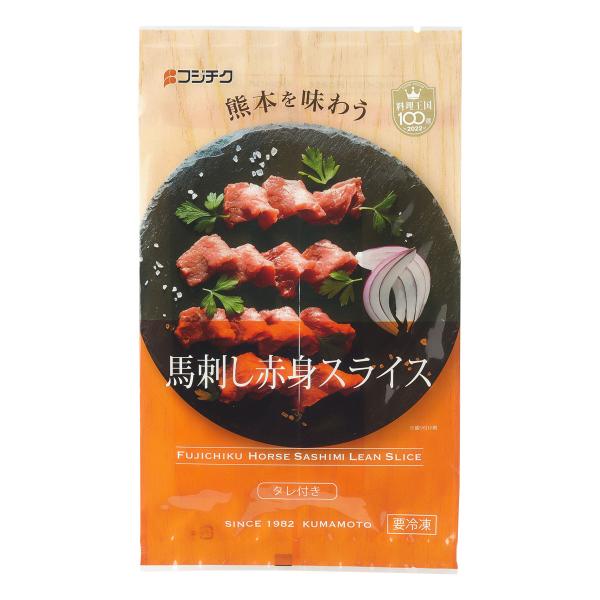原材料:馬肉(生食用)カナダ産 肥育地熊本県、しょうゆ(国内製造)、植物性蛋白加水分解水(大豆を含む)、糖類(砂糖、砂糖混合異性化液糖)、食塩、かつおぶしエキス(小麦、さばを含む)/カラメル色素、調味料(アミノ酸等)、甘味料(ステビア、カン...