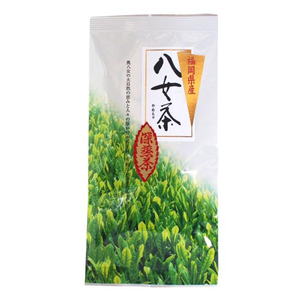茶葉 原野製茶本舗 深蒸し煎茶 100g /茶葉 お茶の葉 緑茶 福岡県 八女 八女茶 贈り物 茶の葉堂