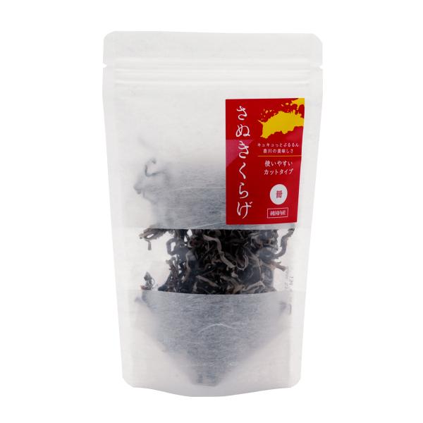 原材料名:きくらげ（菌床・香川県）内容量:20ｇ◆商品紹介◆キュキュっとぷるるん香川の美味しさ。使いやすいカットタイプ。乾燥「さぬきくらげ」は茹でると大きさ約4倍、重さ約10倍程度に戻ります。【戻し方】きくらげが浸かる量の熱湯に落とし蓋をし...