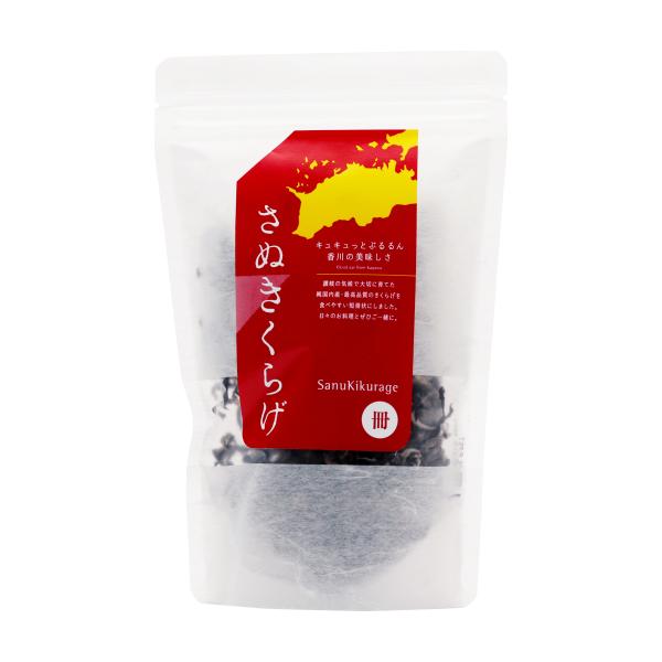 原材料名:きくらげ（菌床・香川県）内容量:30g◆商品紹介◆キュキュっとぷるるん香川の美味しさ使いやすいカットタイプ。乾燥「さぬきくらげ」は茹でると大きさ約4倍、重さ約10倍程度に戻ります。【戻し方】きくらげが浸かる量の熱湯に落とし蓋をし、...