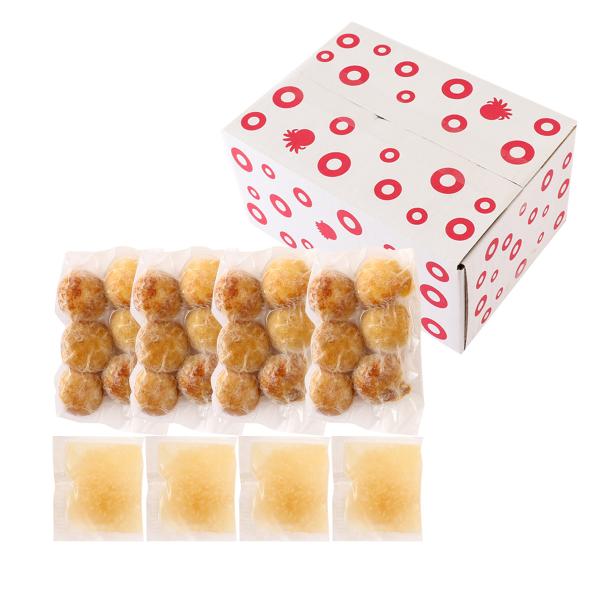 原材料:【明石焼】鶏卵(国内産)、真蛸(兵庫県明石産)、小麦粉(小麦(国産))、澱粉、醤油、植物油脂/調味料(アミノ酸等)、(一部に卵・小麦・大豆を含む)【だし汁】魚介エキス(国内製造)、醤油、みりん、清酒、食塩、砂糖、かつおぶし、さばぶし...