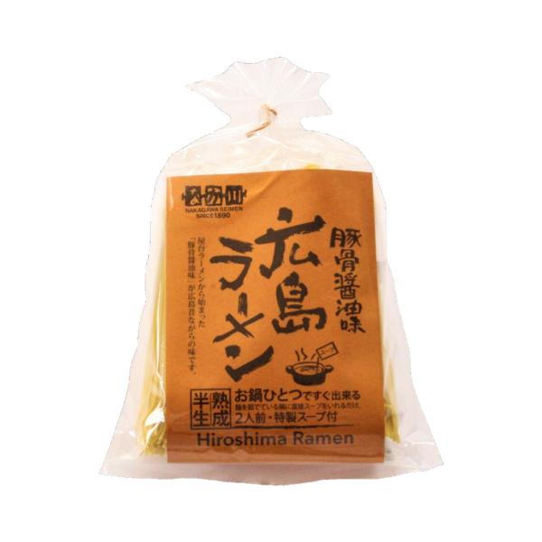 豚骨醤油 広島ラーメン 2人前 なか川/ラーメン 豚骨 醤油 豚骨ラーメン 瀬戸内ラーメン ご当地ラーメン 魚介スープ 魚介出汁 広島グルメ 広島名物 半生麺