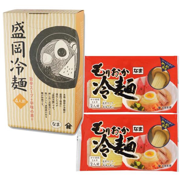 内容量:4人前 820g(めん160g×4、スープ38g×4、辛味の素7g×4)温度帯:常温アレルギー表示:小麦、大豆、豚肉メーカー名:株式会社北舘製麺  岩手県八幡平市叺田176-1◆商品説明◆本場韓国の冷麺が盛岡で独自に進化したのが「盛...