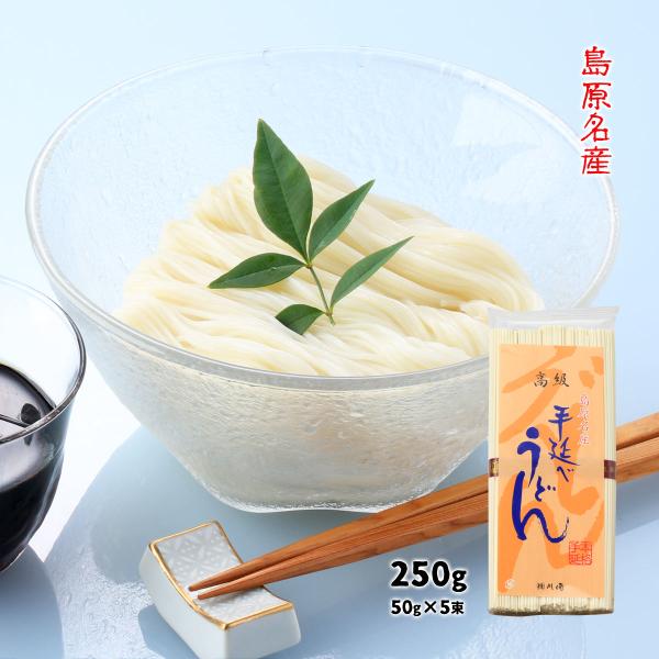 うどん 送料無料 [川崎] 手延べうどん 250g(50g×5束) /島原名産 手延べ