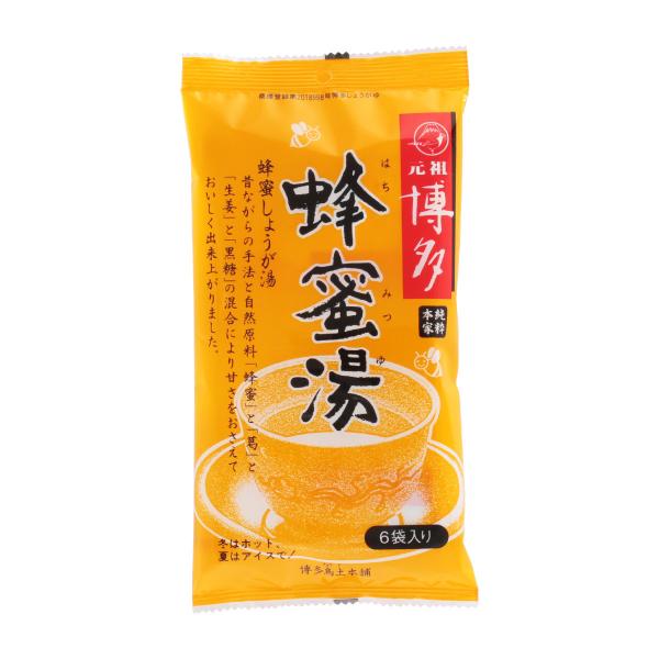 シンセイ商事鳥土本舗] 生姜湯 博多蜂蜜湯 15g×6袋/生姜湯/蜂蜜湯