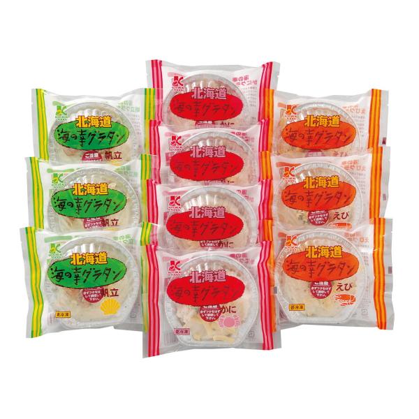 「竹田食品　海の幸グラタンセット」　北海道産じゃがいもをベースにホワイトソースで仕上げたグラタンです。　G0005_25_10