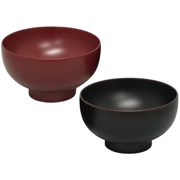 新品：川連漆器 銀朱・銀溜夫婦そば椀 nipponselect_s09010011