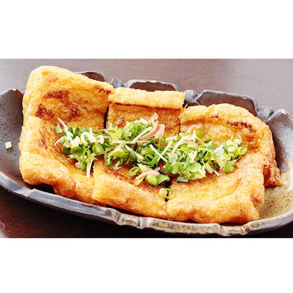 大豆を丸ごと使用して豆腐を作る「ミナミ産業」が、今までにない製法で油揚げを生み出しました。オリジナルの製法は特許を取得しています。大豆が丸ごと入っているので食物繊維が豊富です。伝統的な切りつけと浮かせ揚げの技法を組み合わせて作った新感覚の油...