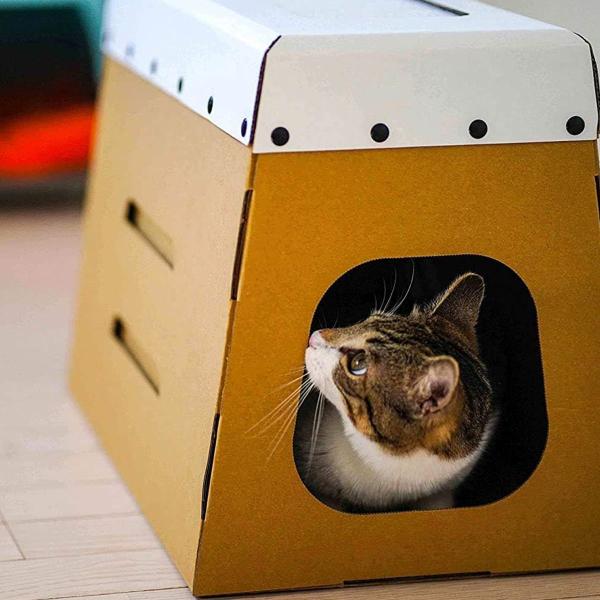 ミルにゃん　5点まとめセット ダンボール 猫ハウス 爪とぎ付き とびばこ とんで ミルにゃん