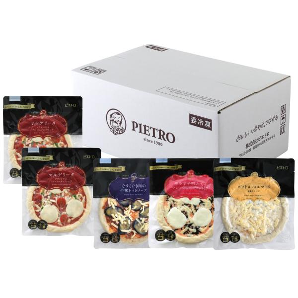 「ピエトロ ピザ 5枚セット」は、ひとつひとつ人の手で作るピエトロのおいしさがつまったピザセットです。ピエトロのはじまりは1980年に福岡・天神にオープンした一軒のレストラン。そのレストランのおいしさをご家庭にお届けいたします。トースターま...