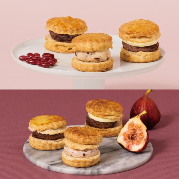 和歌山県のスナックQuattro（クワトロ）から誕生したスナック専門店”an and an（アン アンド アン）”がお届けする「あんバター スコーンサンド ギフトBOX」です。全粒粉と天然塩を使用したスコーンにあんを挟みました。an and...