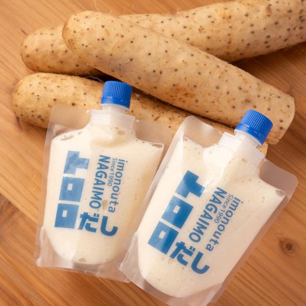 青森県の中里青果がお届けする「imonouta だしトロロ ギフト」です。青森県産長芋をとろろにし、だしで味付けしました。パウチタイプでお手軽にお召し上がりいただけます。とろろご飯やとろろそばなどとして、長芋の甘味と粘りをお楽しみください。...