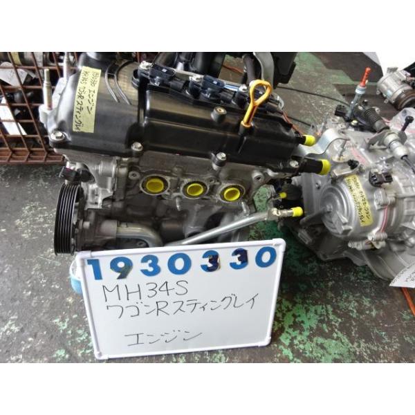 スティングレイ　まとめ売り ワゴンR ワゴンR DBA-MH34S エンジンASSY 660 スティングレイ X