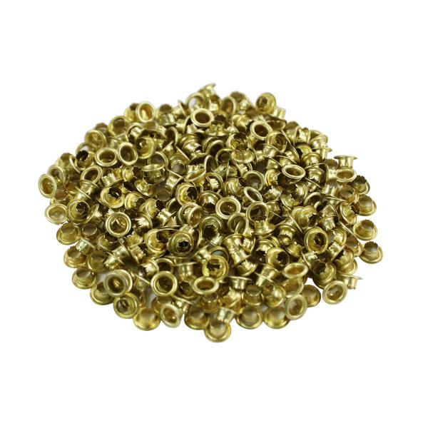 角利(KAKURI) ハトメパンチ 替玉 4mm 300個 真鍮 厚紙 布 ビニール レザー 皮革 穴 補修 補強 修理 21129