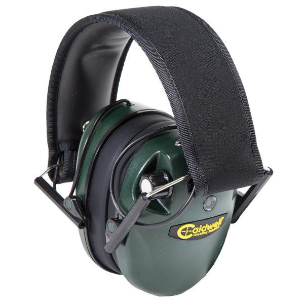 Caldwell E-Max薄型電子イヤーマフ、グリーン