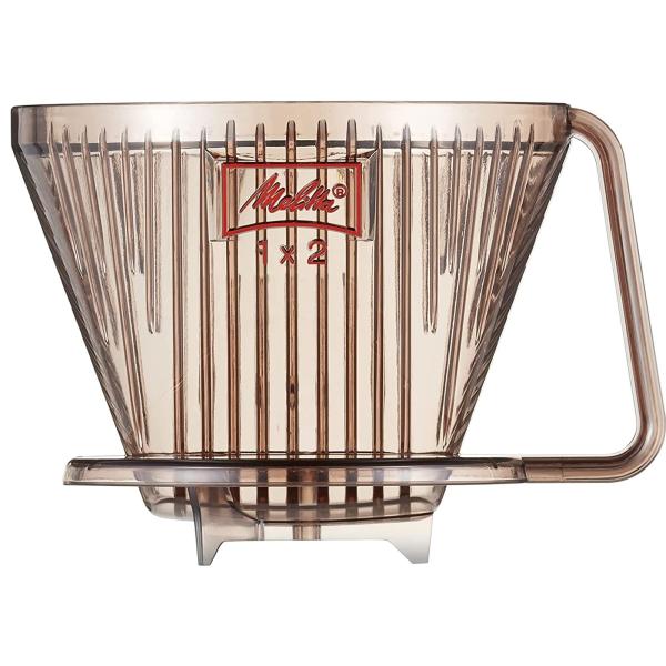 メリタ Melitta コーヒー ドリッパー 計量スプーン付き 目盛り付き プラスチック製 2~4杯用 ブラウン アロマフィルターシリーズ AF-M1