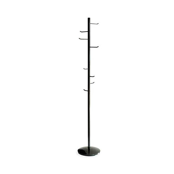 宮武製作所 ポールハンガー LALIA 幅34x奥34x高さ173cm ブラック 省スペース設計 AR-P017BK