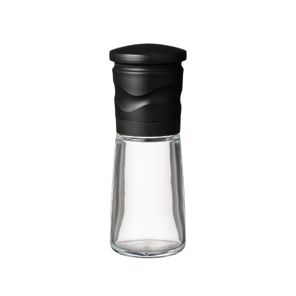 京セラ(Kyocera) ミル 90ml セラミック ソルト&ペッパー 結晶塩 岩塩 胡椒 スパイス 山椒 調味料入れ 粗さ調節 分解洗浄 ブラック
