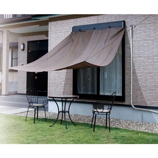 武田コーポレーション オーニング 90X180cm ブラック/ブラウン