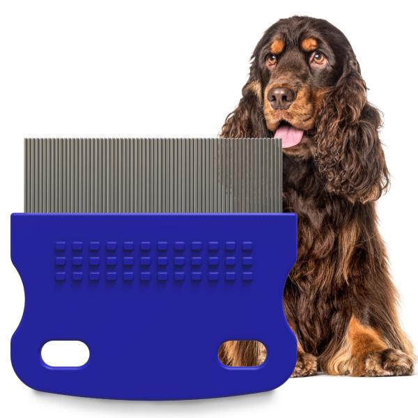 Petpost | 犬用涙やけ除去用くし - 非常に細かい櫛の目でやさしく効果的にシーズーやマルチーズの目の汚れのこびりつき、粘膜、目やにを除去 (1
