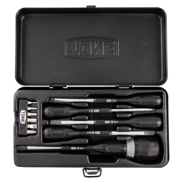 トネ(TONE) ボールラチェットドライバーセット RDBS11 ビット差込