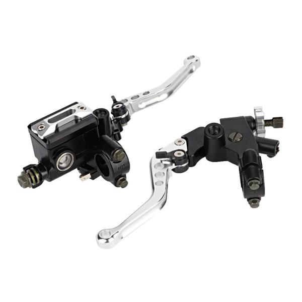 Keenso バイクブレーキレバー バイクマスター シリンダー クラッチ レバー 左右 2個セット 22mm 油圧ブレーキ マスター シリンダー クラ
