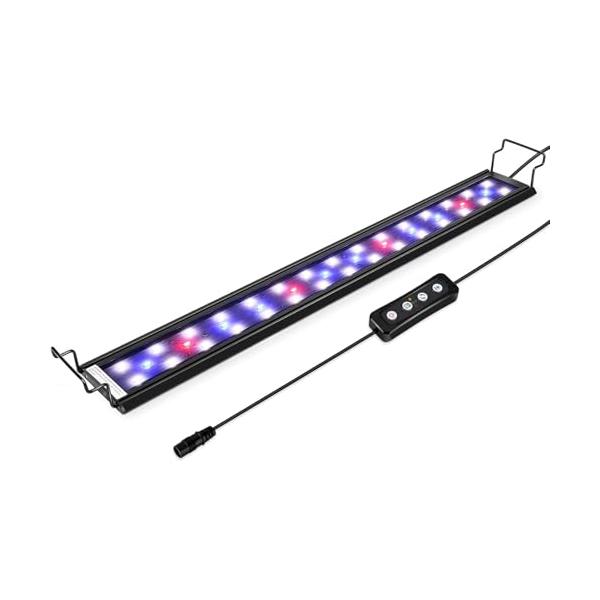 hygger 水槽ライト アクアリウムライト LED 熱帯魚ライト 水槽用 42LED 55CM 60CM 75CM 3つの照明モード 明るさ調整 タ