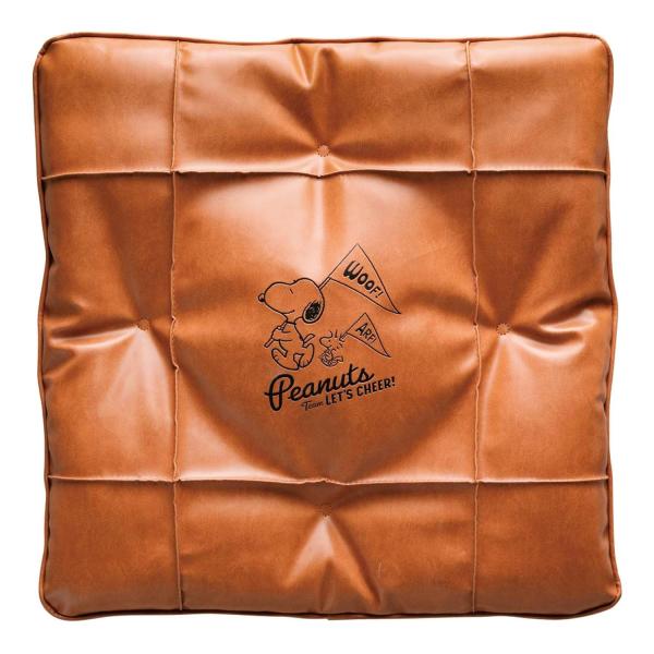 ボンフォーム(BONFORM) シートクッション スヌーピーチア2 綿入角 45x45cm キャメル 5711-06CA