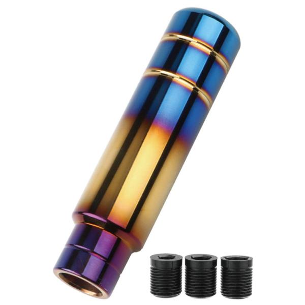 MORYTRADE シフトノブ シフトレバー MT AT 車 自動車 軽トラ ロング 130mm チタンカラー