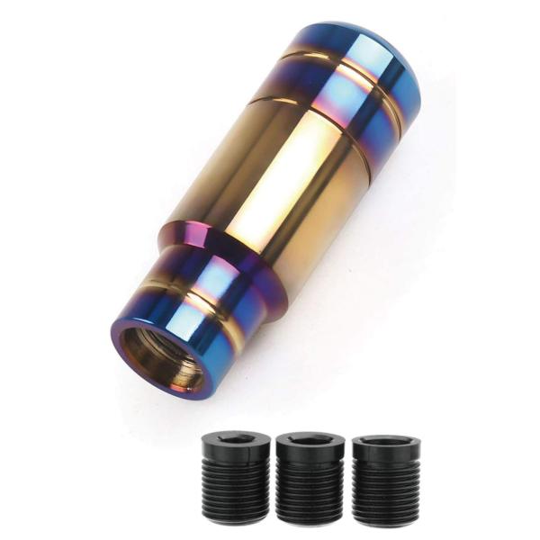 MORYTRADE シフトノブ シフトレバー MT AT 車 自動車 軽トラ ロング 90mm チタンカラー