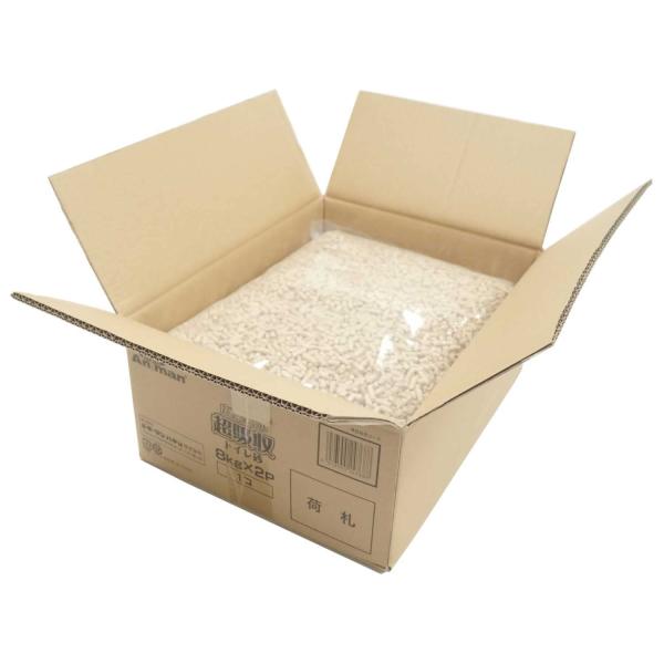 他サイト： ミニアニマン 広葉樹の超吸収トイレ砂　業務用16kg（8kg×2袋）の商品画像
