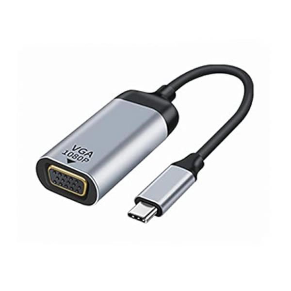 NFHK USB-C Type C - VGAケーブルモニターアダプター 1080p 60hz タブレット&amp;電話&amp;ノートパソコン用