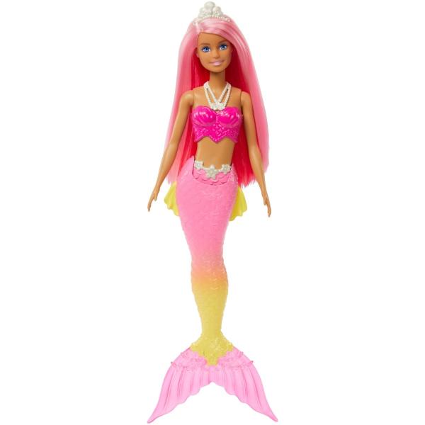 Barbie バービードリームトピア マーメイドドール (ピンクヘアー) with Pink & Yellow Ombre Mermaid Tail
