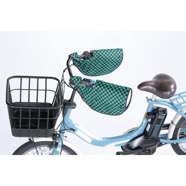 川住製作所 自転車 オリジナルハンドルカバー NET-102H 市松模様