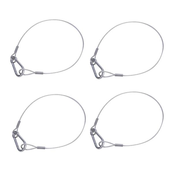 DFsucces セキュリティ ワイヤー 固定ワイヤー ケーブル 転倒防止 落下防止 耐荷重40kg ステージ照明用 て見せる 吊り 4本セット (0