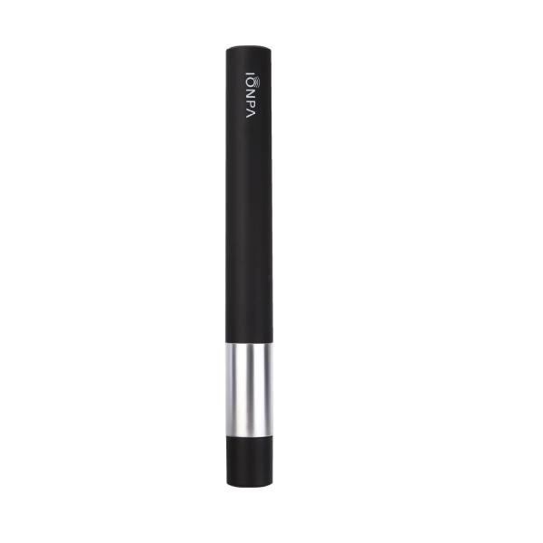 IONPA 電動歯ブラシ 音波振動歯ブラシ ソニック 携帯用 電池式 替えブラシ DM-021 (Black)