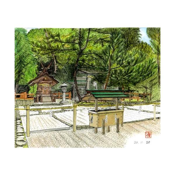 人気topセールの風景画 万葉集 柿本人麻呂 万葉スケッチ紀行37 檜原神社 65 Off 送料無料 の