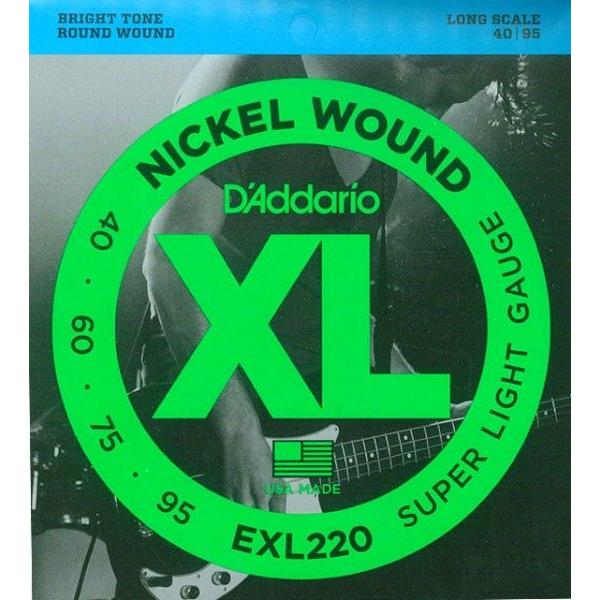 DAddario（ダダリオ） ベース弦 スーパーライトゲージ EXL220 : 西日本 