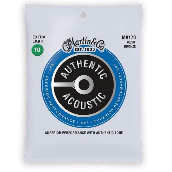他サイト： Martin マーチンアコースティックギター弦セット ギター弦 Extra Light(010〜047)MA170の商品画像