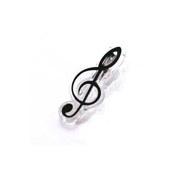 Melody Merry ト音記号のクリップ ブラック 楽譜綴じやファイル綴じ 用途はいろいろ
