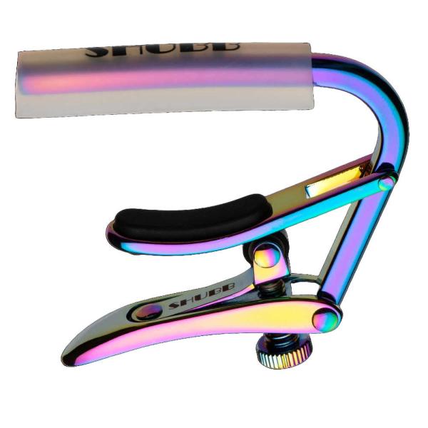 他サイト： SHUBB シャブ ギターカポ C1p-C フォークギター エレキギター アコギ Paua Paua Pearl Clear Sleeve for Steel stringの商品画像