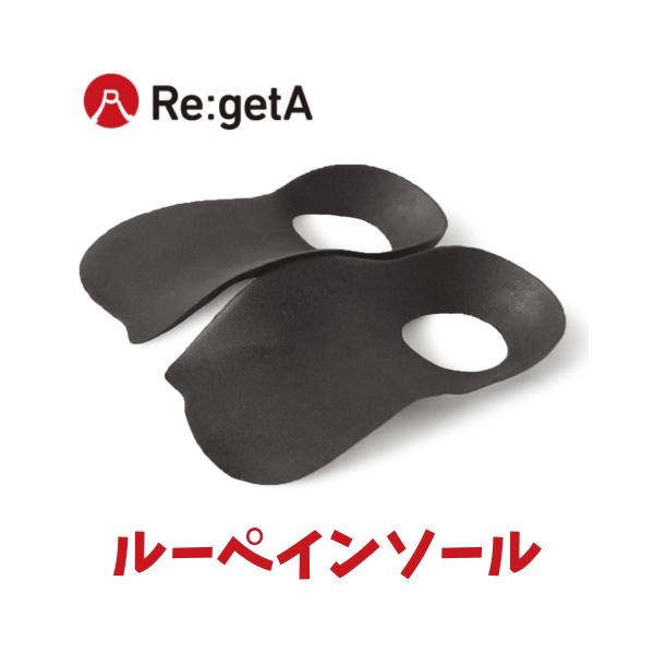 【メール便発送】リゲッタ ルーペインソール インソール 中敷き ハーフタイプ 立体 軽量 衝撃吸収 足圧分散 負担軽減 アーチサポート 仕事 立ち仕事 移動 MTR-1