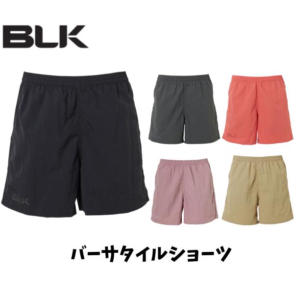 メーカー:BLK品名:バーサタイルショール品番:BJ25VTS仕様・タウンユースや水辺での使用も可能なナイロンショーツです。・右ポケット内側にゴム紐があります。・サイド＆ヒップポケットの内側はメッシュ生地です。・ウエストには平ゴムとドローコ...