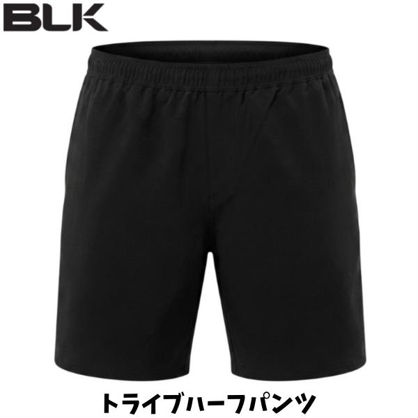 【メール便発送】BLK トライブハーフパンツ ハーフパンツ トレーニングパンツ ナイロン スポーツ ラグビー ウォームアップ 練習 移動着 ブラック BJ26TOHPBK