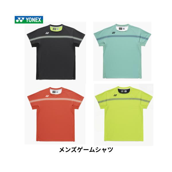 【メール便発送】ヨネックスYONEX　MEN　男性　ゲームシャツ　　半袖　ウエア　バドミントン　テニス　日本製　バドミントン協会審査合格品  10711